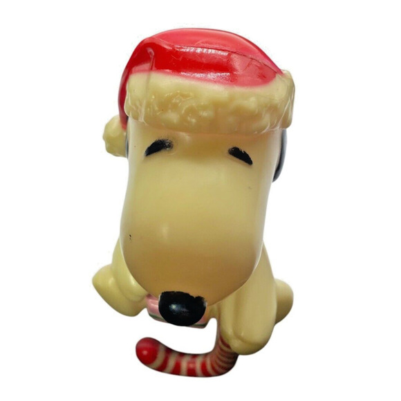 Vintage Snoopy Christmas Stocking Holder Hanger Plastic Retro 1970s 1980s - Picture 4 of 12